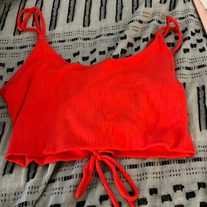 red crop top